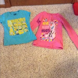 Assorted girl's size M(7/8) kid character clothes